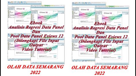 Ebook Analisis Regresi Data Panel Dan Pool Data Panel Eviews 12 YouTube