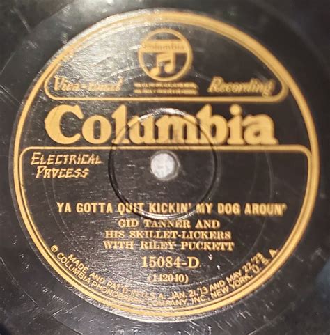 Three Columbia 78 Rpm Records By Gid Tanner Skillet Lickers And Riley Puckett Ebay