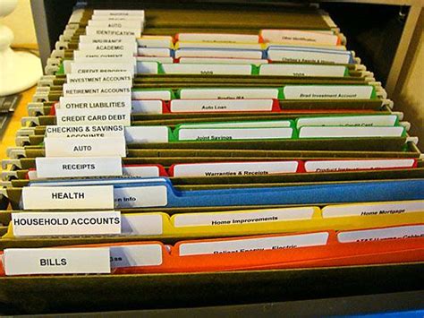 These practical tips will show you how to organize a filing cabinet. Colored Files | Filing cabinet organization, Organizing ...