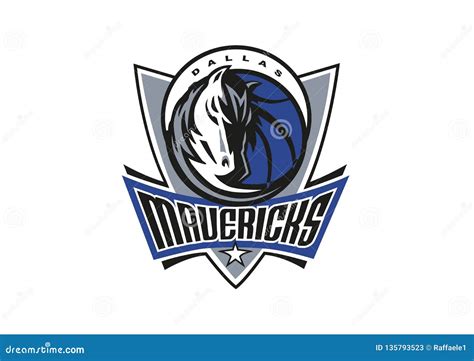 Dallas Mavericks Logo Editorial Stock Photo Illustration Of