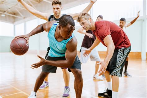 Group Of Friends Playing Basketball Shames Jcc