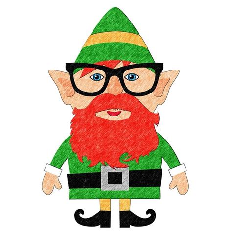 Elf Red Head Gnome Par Offidocs Pour Le Bureau