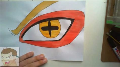 How To Draw Naruto Eyes Kcm Sage Mode Full Color Youtube