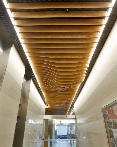Supawoods New Product Wave Blades Used For The Ceiling Of The Entry