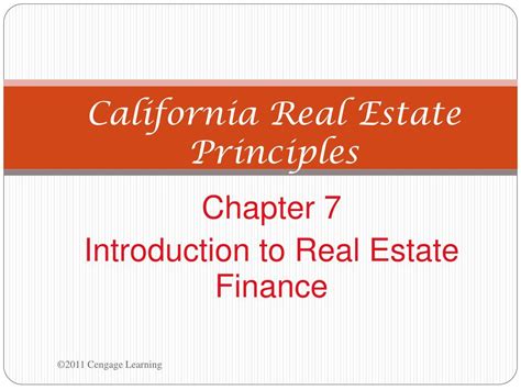 Ppt California Real Estate Principles Powerpoint Presentation Free