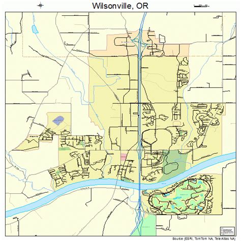 Wilsonville Oregon Street Map 4182800