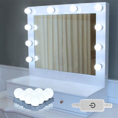 Retractable cable vanity mirror lights hollywood style diy led kit，meet different self. OTVIAP Hollywood Style LED Vanity Mirror Lights Lamp Kit ...