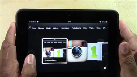 Kindle Fire Hd How To Take A Screenshot H2techvideos Youtube