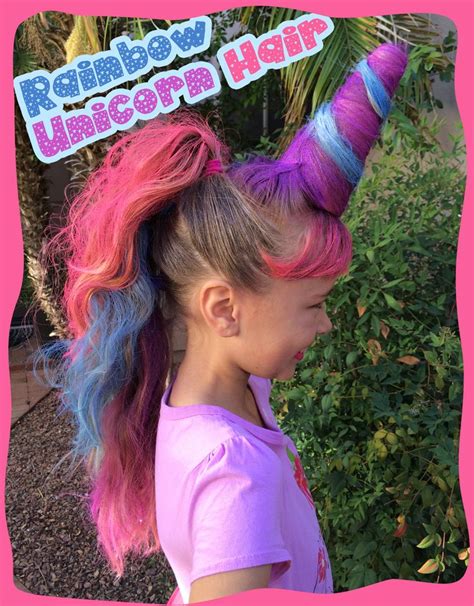 267 celebrity curly hairstyles to. Crazy hair day FAVORITE! Rainbow Unicorn Hair. (We used a ...