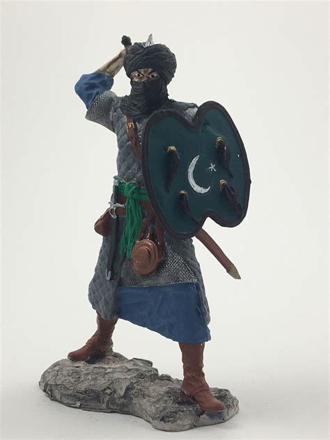 Saracen Warrior 75 Mm Metal Figure Middle Ages Toy Etsy