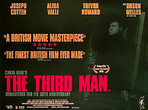 The Third Man Original R1999 British Quad Movie Poster Posteritati