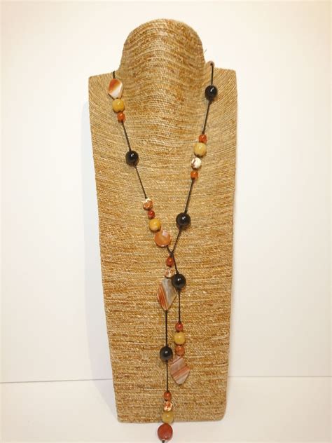Silk Knotted Lariat Necklace