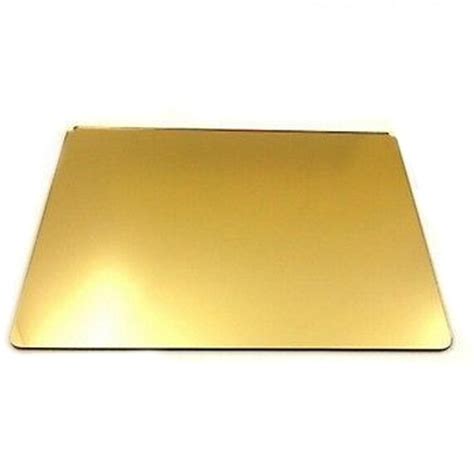 Rectangular Cake Board In Gold Mirrored Acrylic 6 Sizes