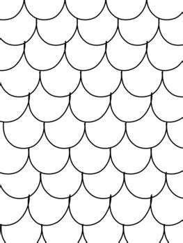 blank scallopedfinscales patterned coloring pages  aaliyahscreatives