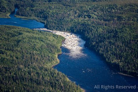 Overflightstock Lac Roggan Boreal Forest And Tundra Quebec Canada