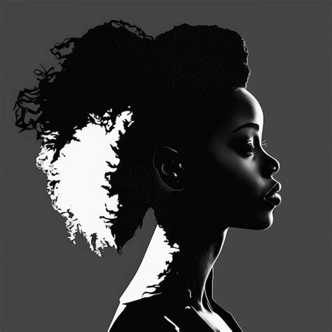 Premium Photo Beautiful Black Woman Silhouette