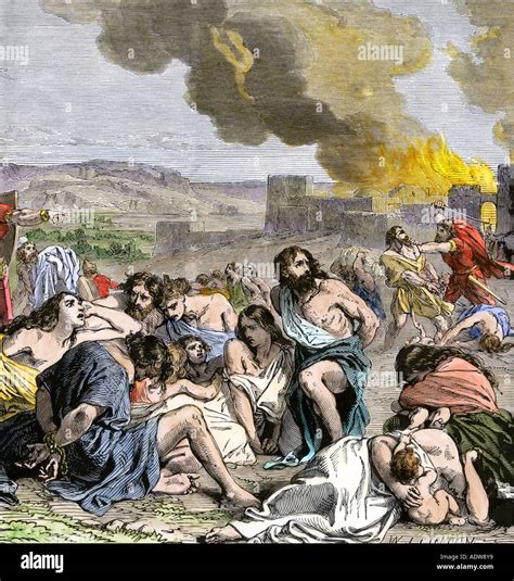 Fall Of Jerusalem Beginning The Babylonian Captivity Of The Jews 500s