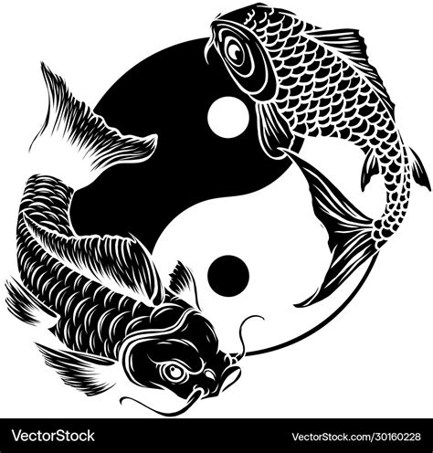 Yin Yang Symbol Fish