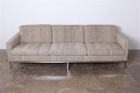 Sofa Designed By Florence Knoll In Cato Wool Upholstery For Sale At