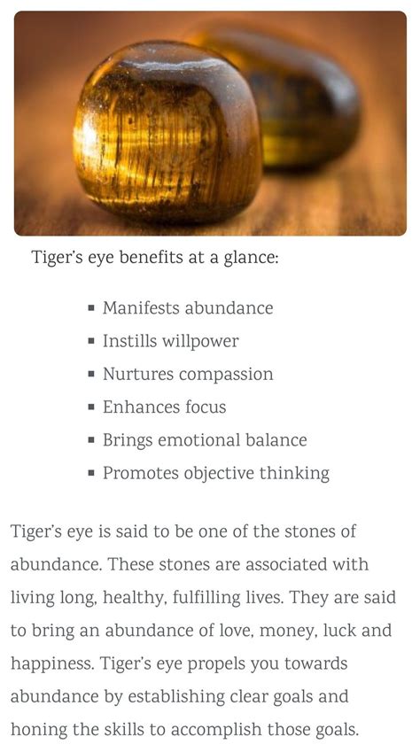 Tiger S Eye Stone Energy Benefits Tiger Eye Healing Properties