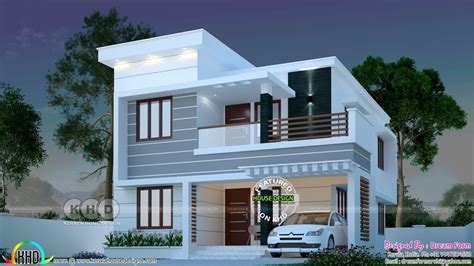 1145 Sq Ft 3 Bedroom Modern House With Images Duplex House Design