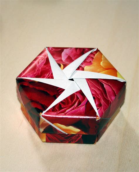 Origami Star Shaped Box Origami Constructions Six Pointed Star Boxes