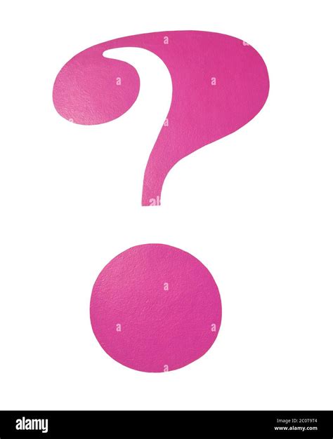 Pink Question Mark Stock Photo Alamy