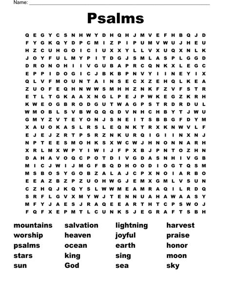 Printable Free Printable Psalm Prayer Printable Word Searches Sexiezpix Web Porn