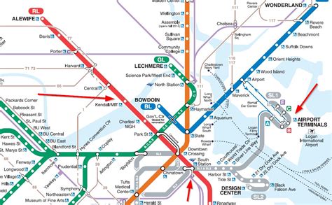 Boston Subway Map With Attractions United States Map