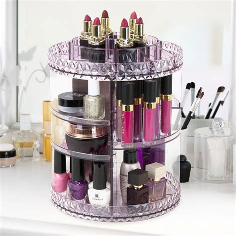 Makeup Cosmetic Organiser Storage Box Shelf 360 Degree Rotating Display
