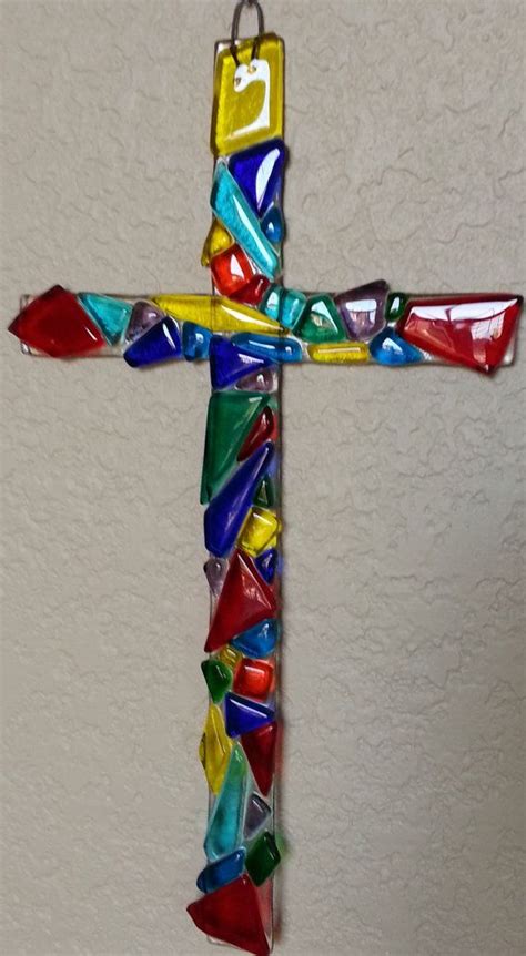 These Beautiful Fused Glass Crosses Add Color And Light To Any Window Or Wall Available As