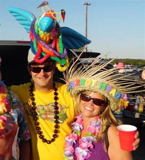We Do Love The Crazy Hats When Tailgating At A Jimmy Buffett Concert
