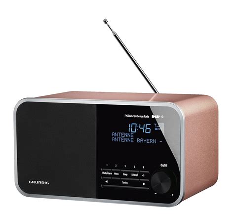 Grundig Retro Design DAB+ Digital Radio with Bluetooth in Rose Gold - JTech