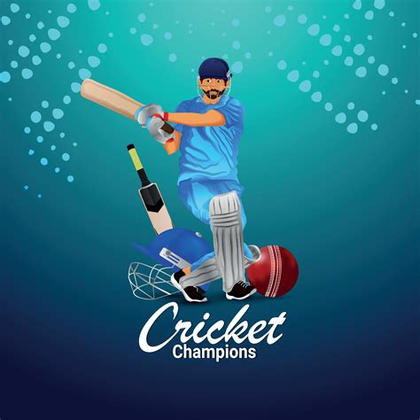 Cricket Championship Tournament Background With Creative Illustration