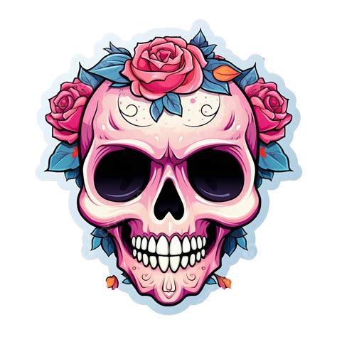 Skull Sticker Clipart Skull Sticker Halloween Clipart Skull Clipart