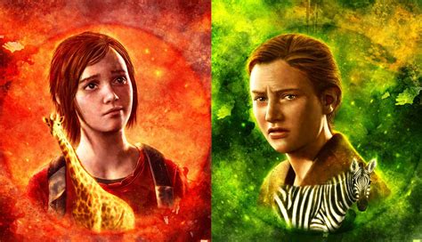 The Last Of Us Part 2 Ellie And Abby By P1xer On Deviantart One Day Of