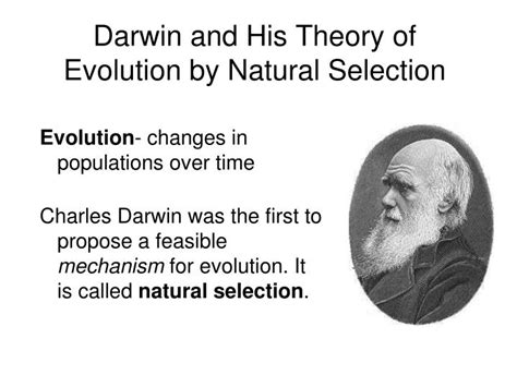 Ppt Darwin And His Theory Of Evolution By Natural Selection