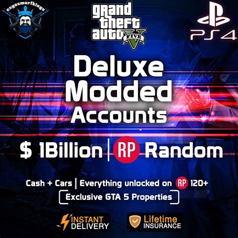 ♨️ Ps4 Deluxe Gta V With 1 Billion Cash Cars Rp Rank Random