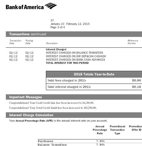 Activating your account requires your bank account information. Bank of America Automatic Credit Line Increase - Page 4 ...