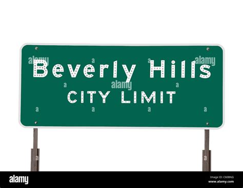 Beverly Hills City Limits Sign Cut Out Stock Images And Pictures Alamy
