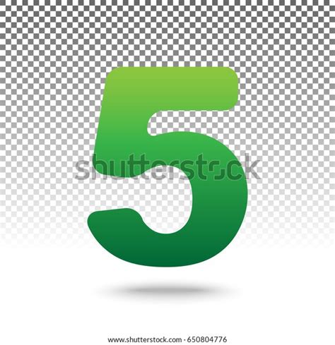 Number 5 Sign Design Template Element Stock Vector Royalty Free