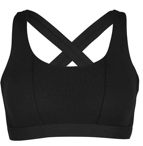 Rocorose Womens Yoga Bras High Impact Support Criss Cross Back Wirefree Sportswear