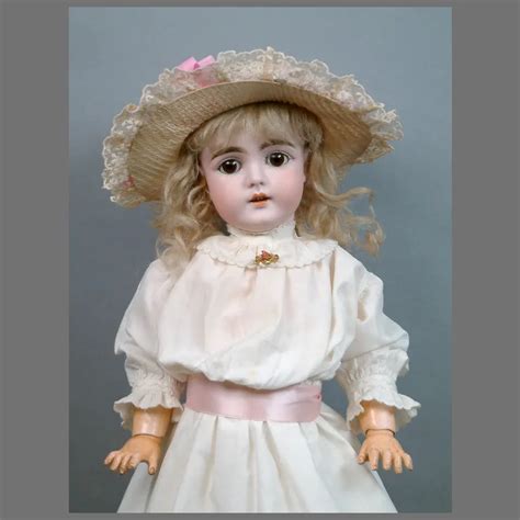 Sweet Rare 18” Kestner 149 In White Dress Ruby Lane