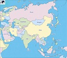 Map Of Asia With Countries Labeled | Progressive Smart Quiz