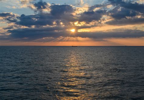 Free Images Sea Coast Ocean Horizon Cloud Sky Sun Sunrise