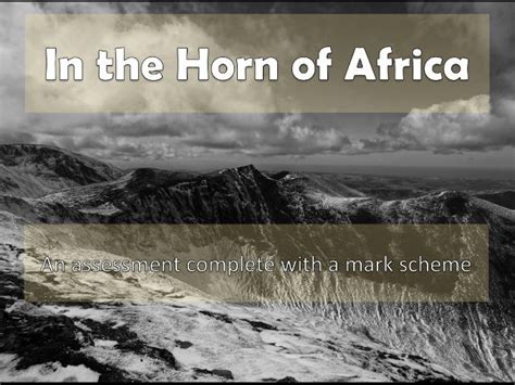 Horn Of Africa Assessment Teaching Resources
