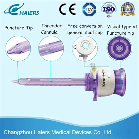 Disposable Abdominal Laparoscopic Trocar Without Blade China Medical