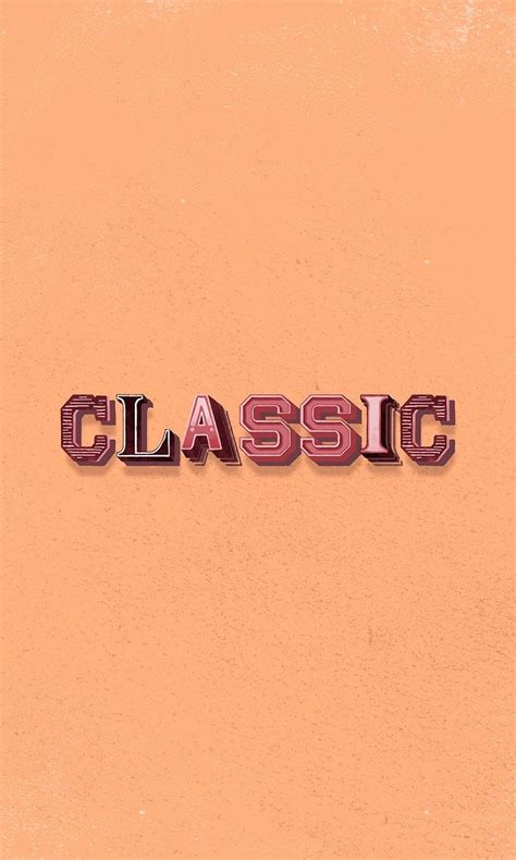 Classic Word Clipart Vintage Typography Free Image By