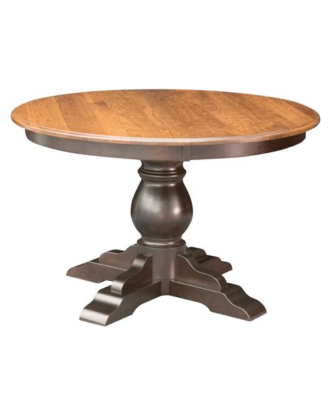 Albany Single Pedestal Dining Table Amish Direct Furniture