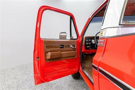 1976 Chevrolet Scottsdale 20 9505 Miles Red W White Top Pickup Truck